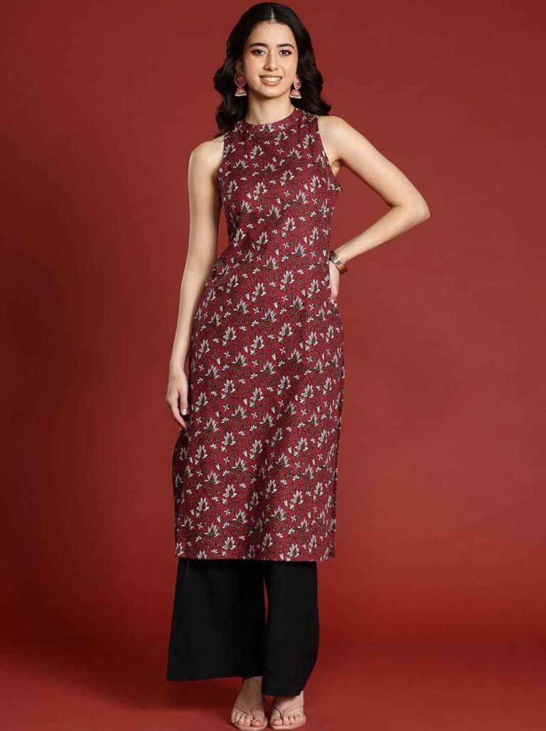 Maroon Pant kurta